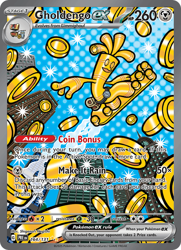Gholdengo ex 164/131 — Prismatic Evolutions