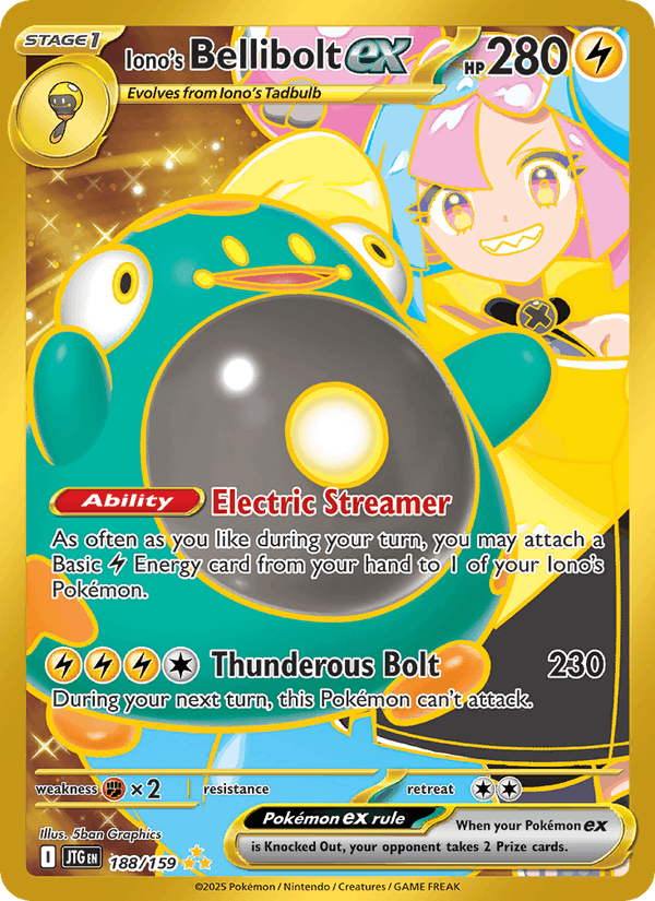 188/159 — Iono's Bellibolt ex — Journey Together