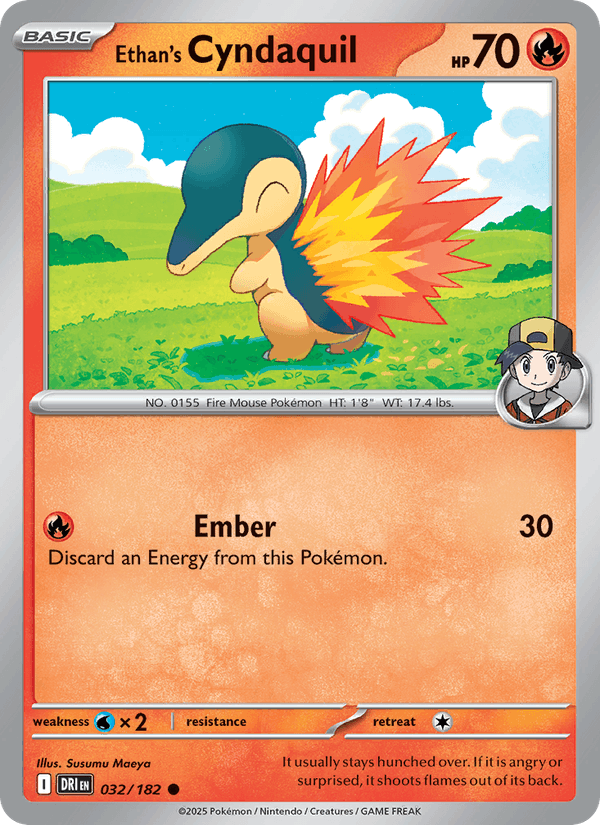032/182 — Ethan's Cyndaquil — Destined Rivals