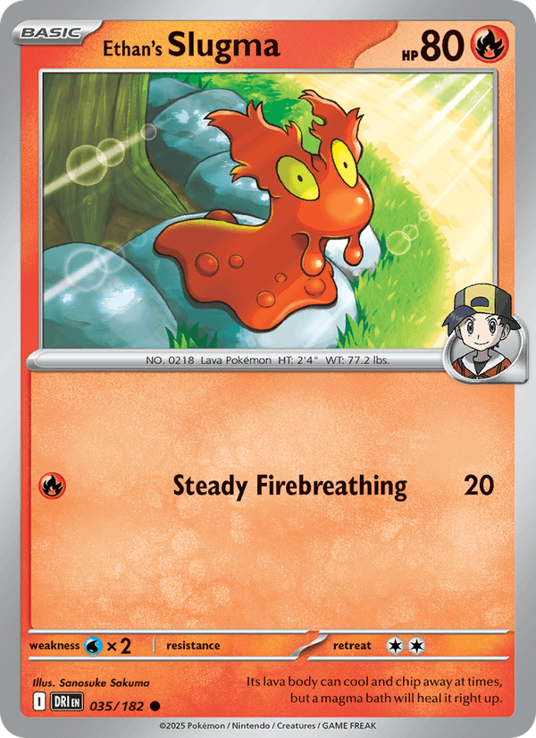 035/182 — Ethan's Slugma — Destined Rivals