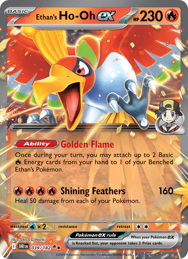 039/182 — Ethan's Ho-Oh ex — Destined Rivals