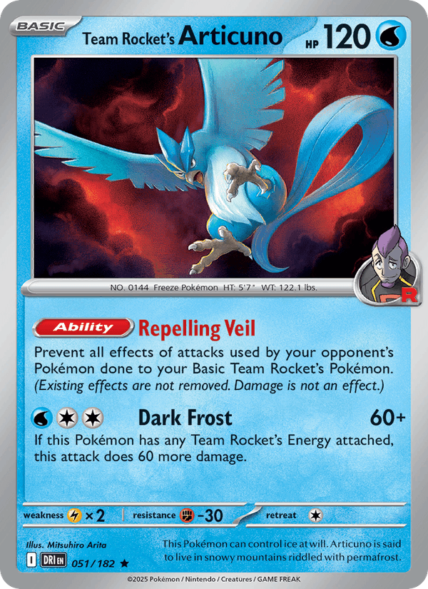 051/182 — Team Rocket's Articuno — Destined Rivals