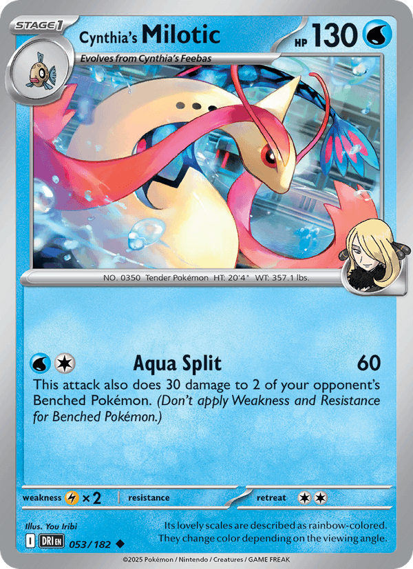 053/182 — Cynthia's Milotic — Destined Rivals