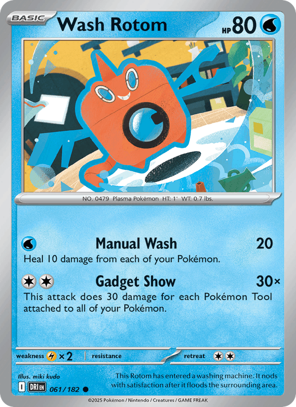061/182 — Wash Rotom — Destined Rivals