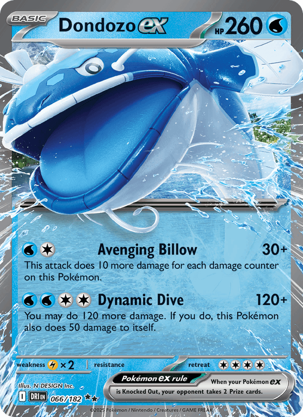 066/182 — Dondozo ex — Destined Rivals