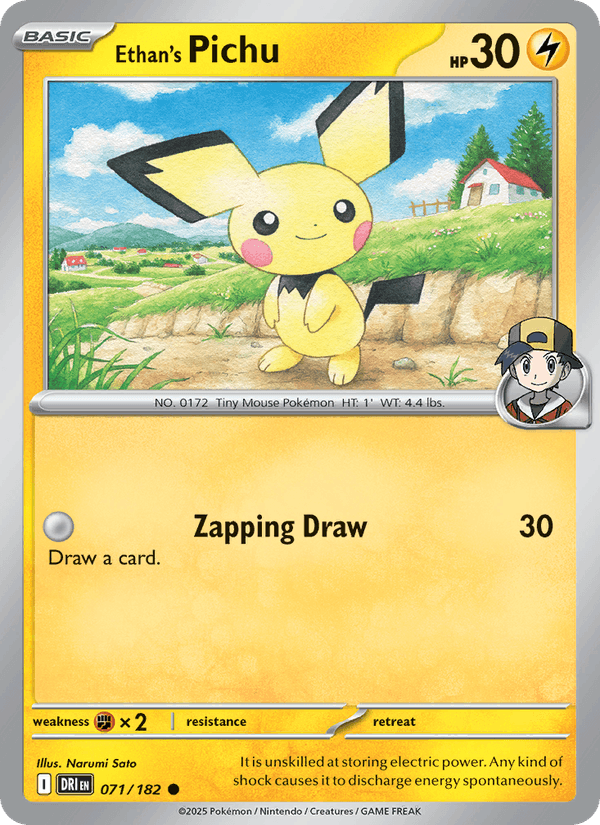 071/182 — Ethan's Pichu — Destined Rivals