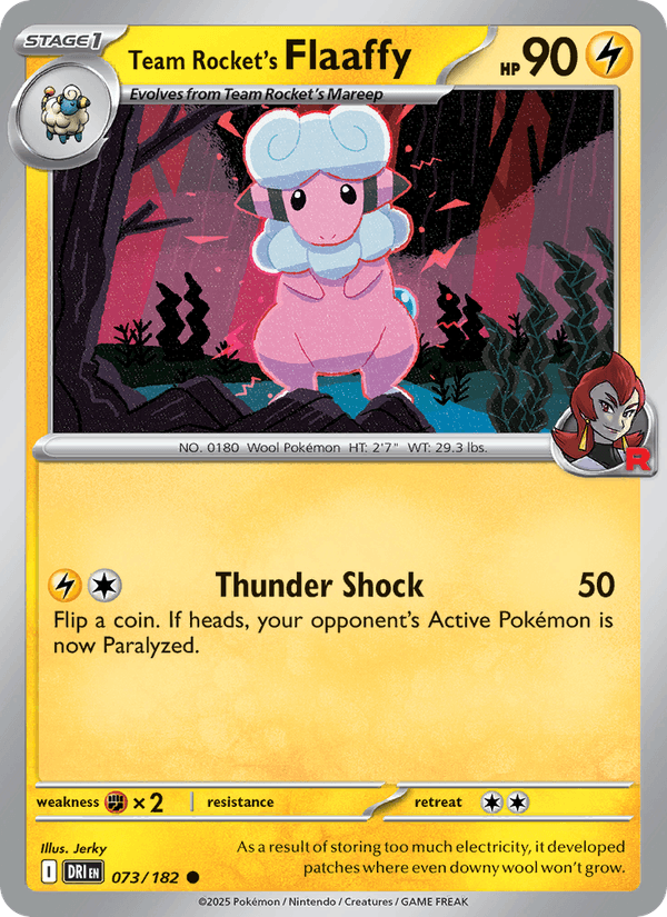 073/182 — Team Rocket's Flaaffy — Destined Rivals