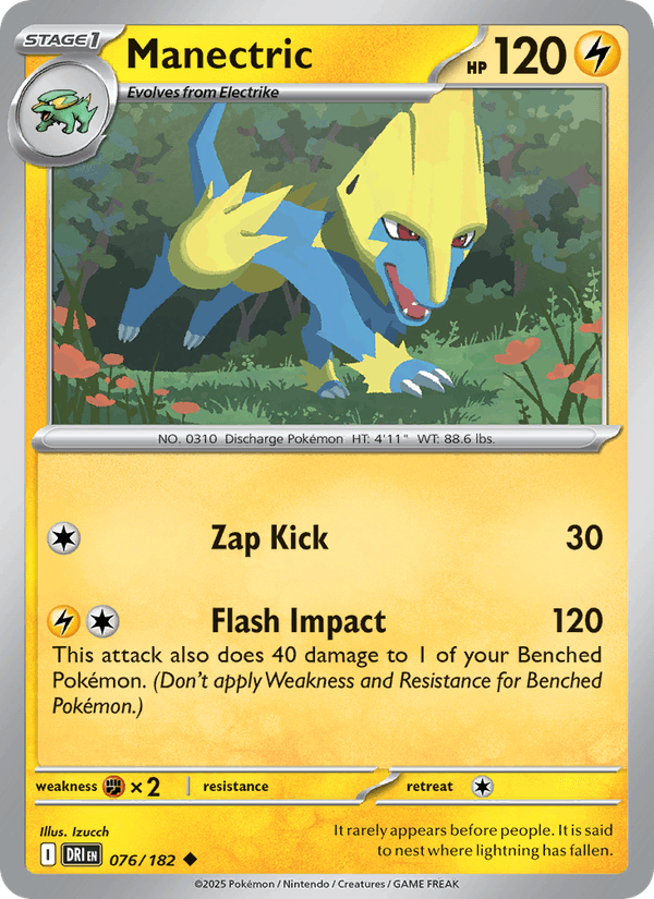076/182 — Manectric — Destined Rivals