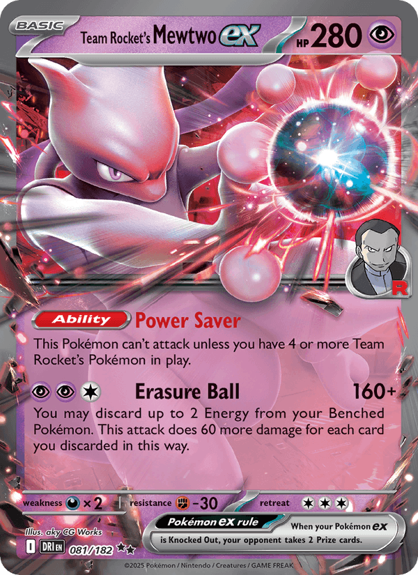 081/182 — Team Rocket's Mewtwo ex — Destined Rivals