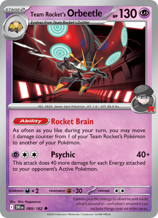 089/182 — Team Rocket's Orbeetle — Destined Rivals