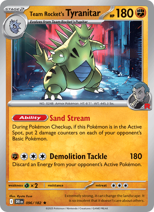 096/182 — Team Rocket's Tyranitar — Destined Rivals