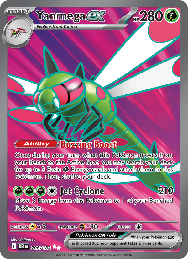 206/182 — Yanmega ex — Destined Rivals