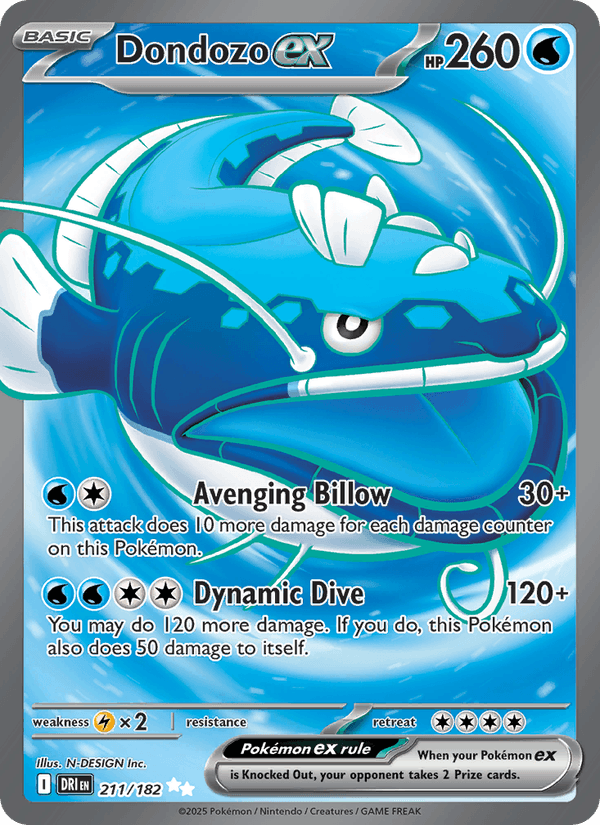 211/182 — Dondozo ex — Destined Rivals