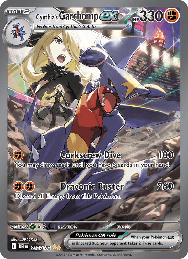 232/182 — Cynthia's Garchomp ex — Destined Rivals