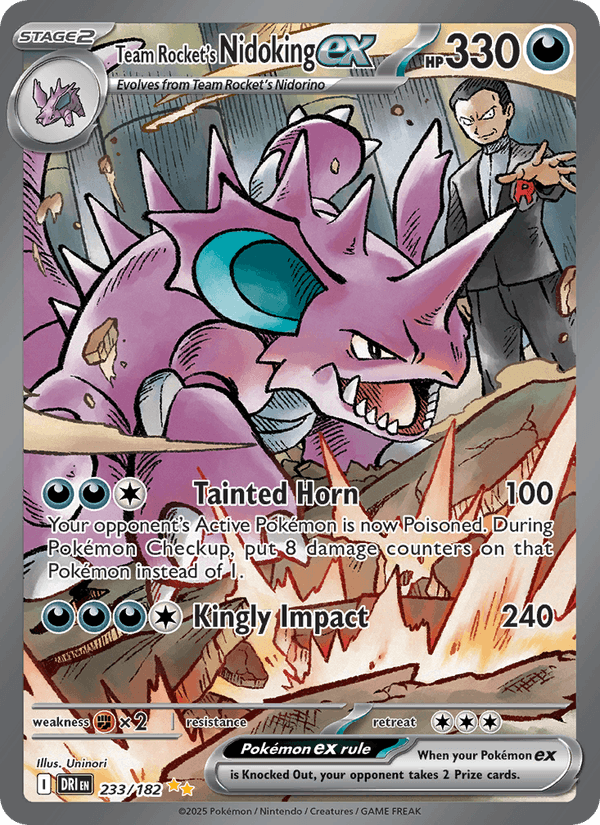 233/182 — Team Rocket's Nidoking ex — Destined Rivals