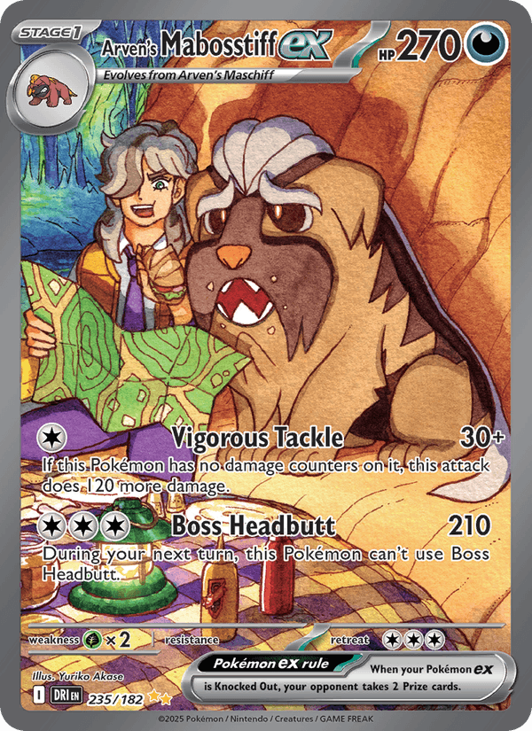 235/182 — Arven's Mabosstiff ex — Destined Rivals